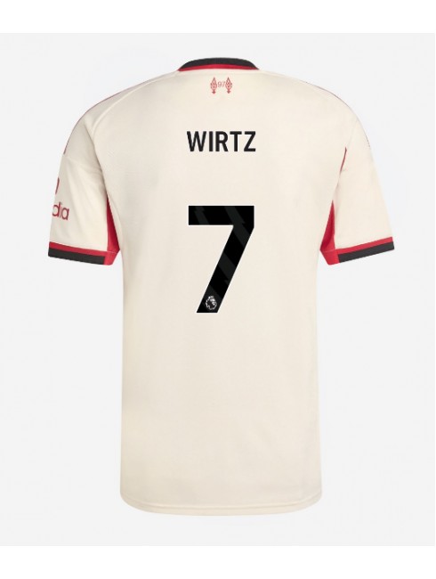 Liverpool Florian Wirtz #7 Replika Borta Kläder 2025-26 Kortärmad Liverpool Florian Wirtz #7 Replika Borta Kläder 2025-26 Kortärmad